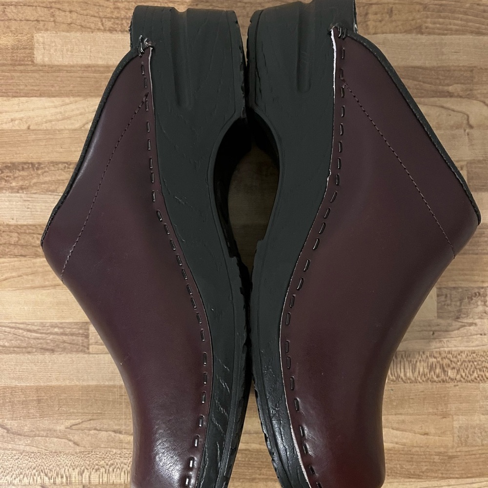 Björk Brown Slip On Mules Round Toe Clogs Swedish Comfort Shoes Sz 40 (9/9.5 US) - Picture 4 of 10